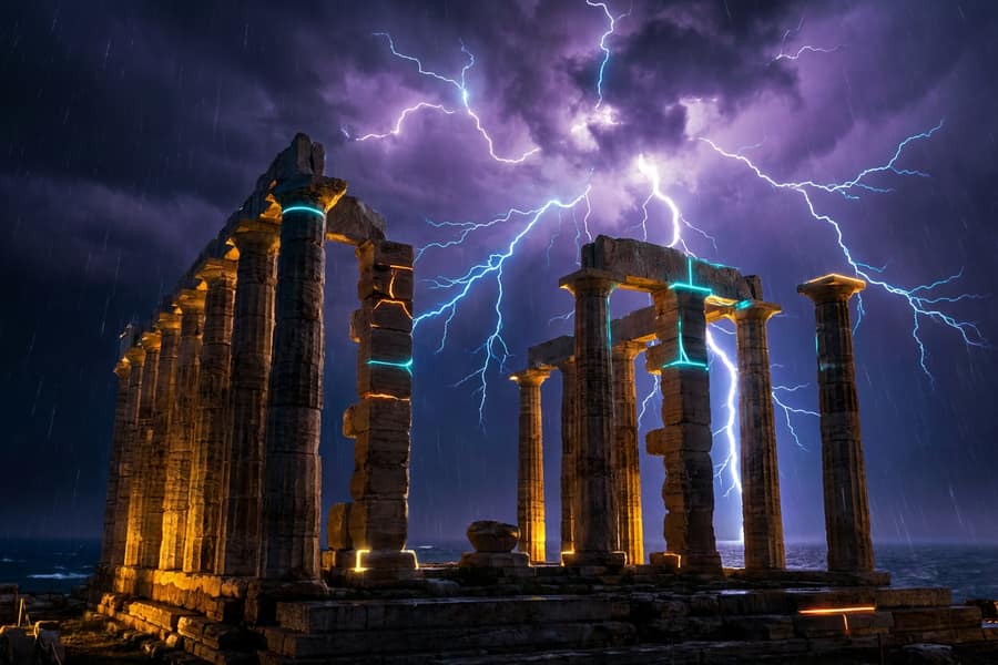 Слот Gates of Olympus с молниями
